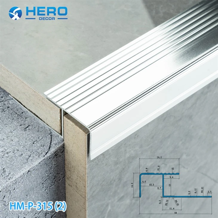 Aluminium Stair Nosing Edge Trim factory
